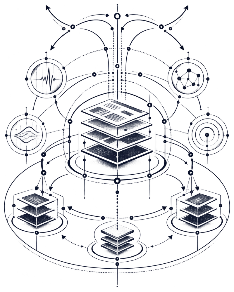 A live application platform is continuously monitored, replicated, routed, and recovered through an operational mesh